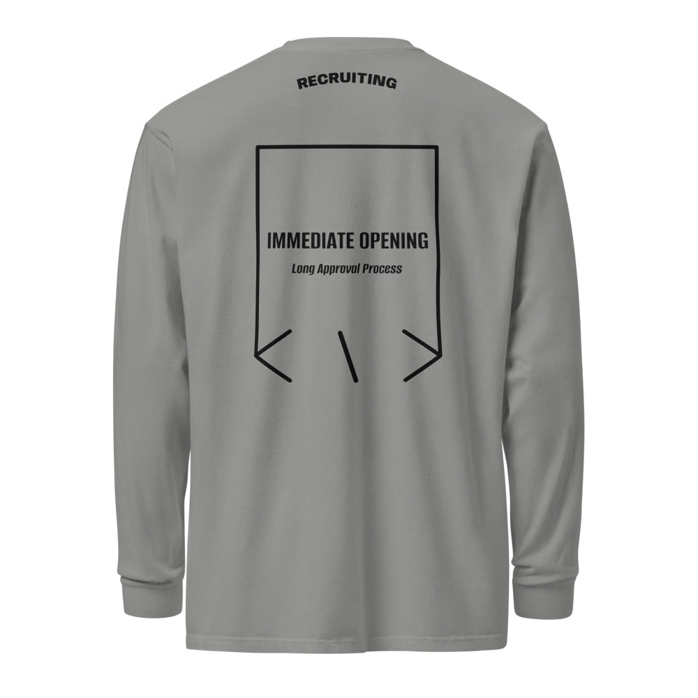 Immediate Opening — Grey Black back mockup