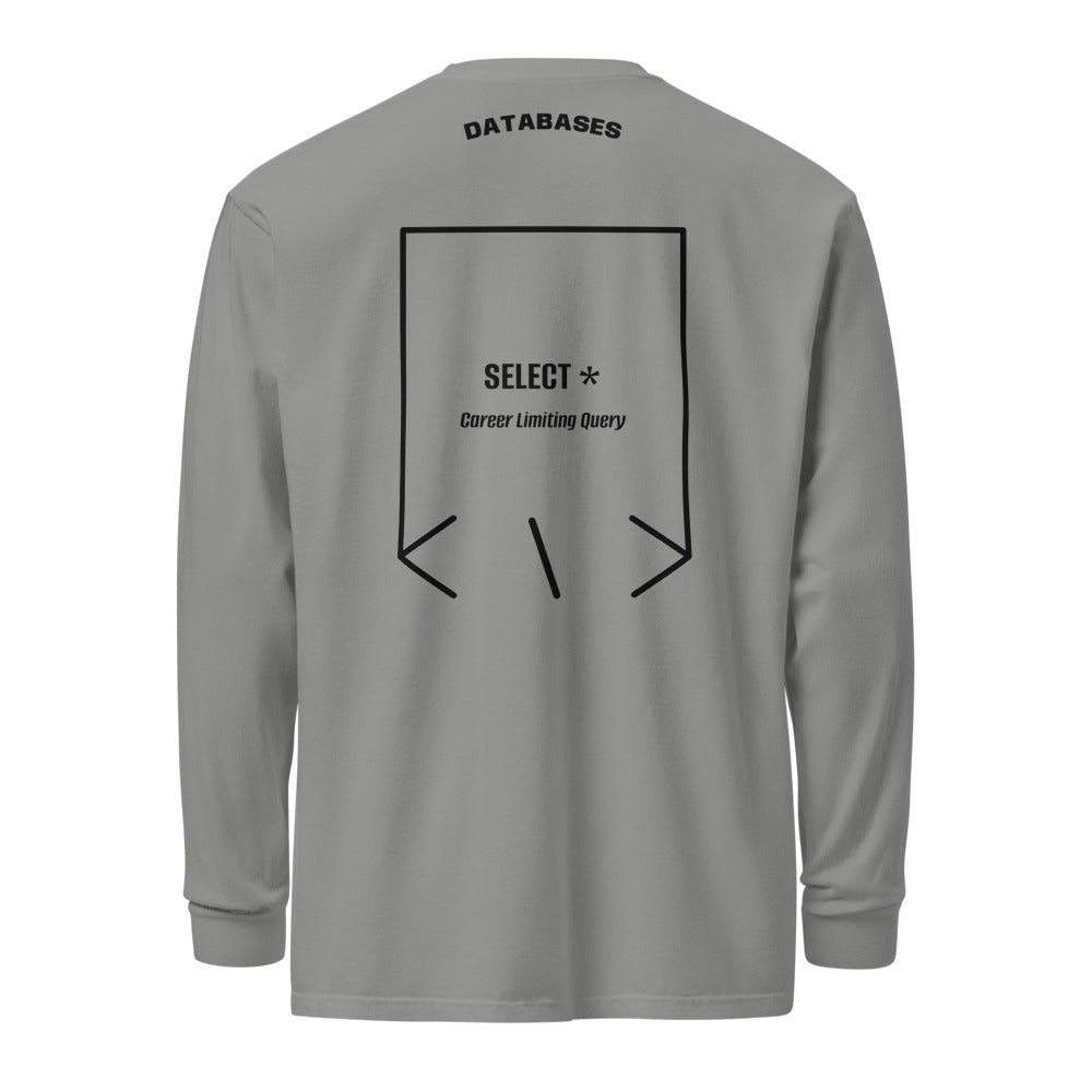 SELECT * — Grey Black back mockup