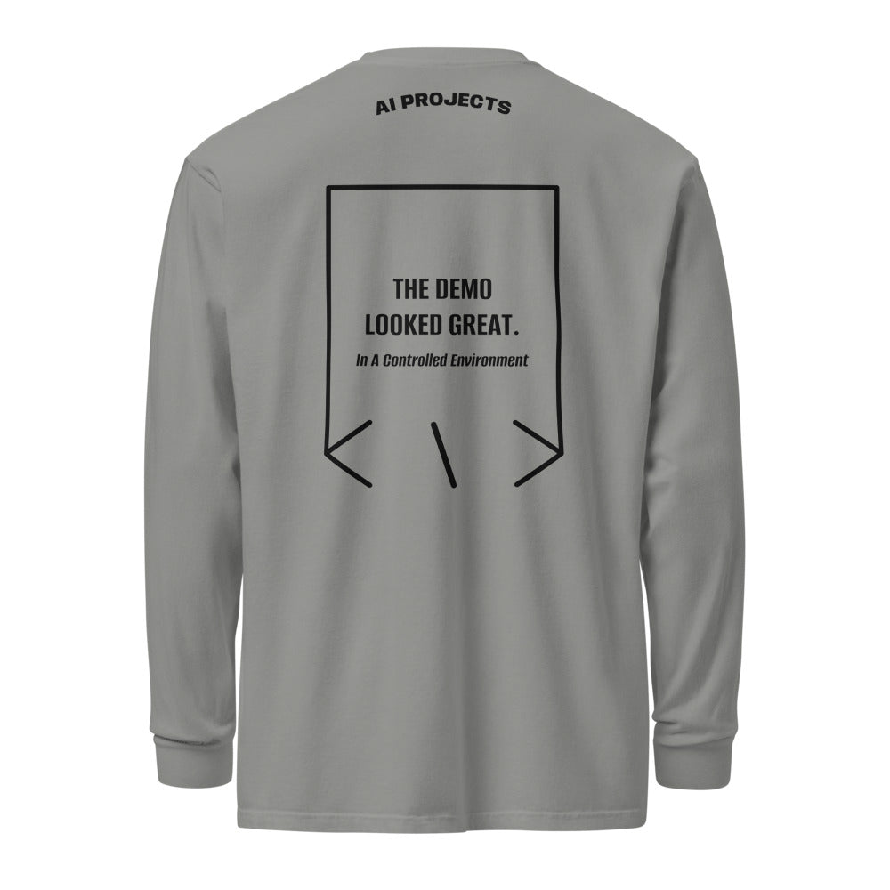 The Demo Looked Great. — Grey Black back mockup