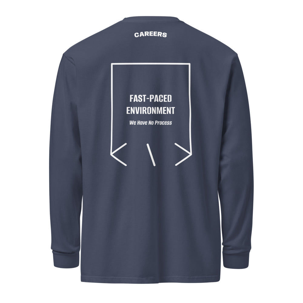 Fast-Paced Environment — Navy White back mockup