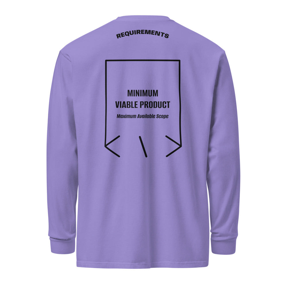 Minimum Viable Product — Violet Black back mockup