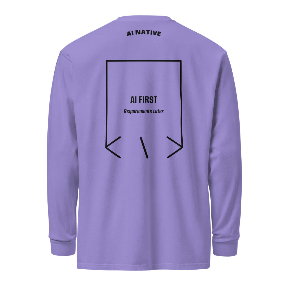 AI First — Violet Black back mockup