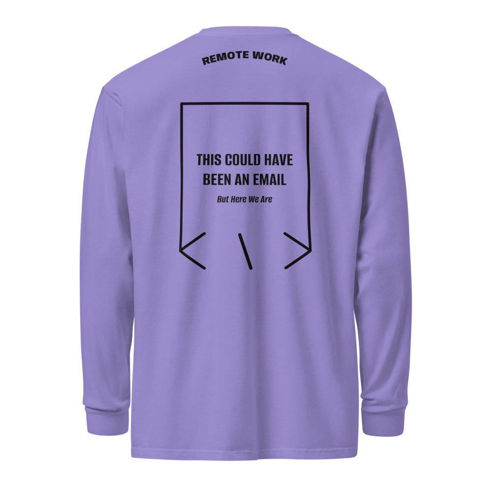 This Could Have Been An Email — Violet Black back mockup