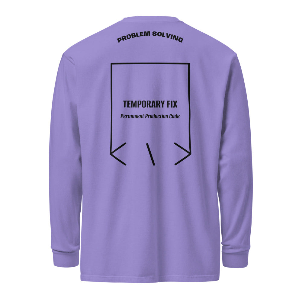 Temporary Fix — Violet Black back mockup