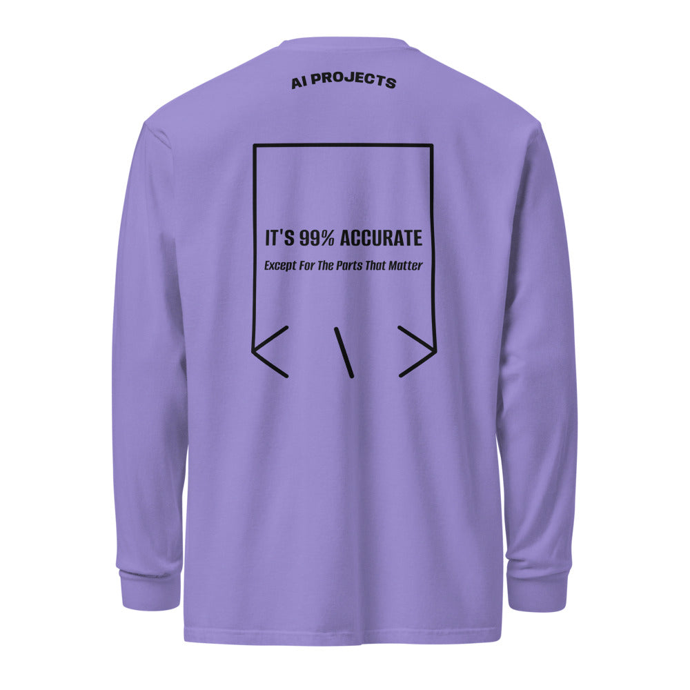 It's 99% Accurate — Violet Black back mockup