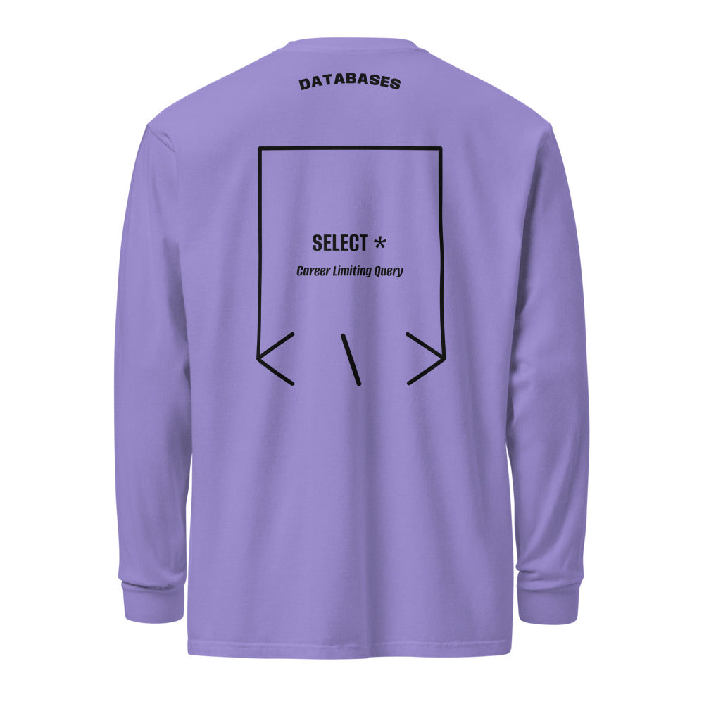 SELECT * — Violet Black back mockup