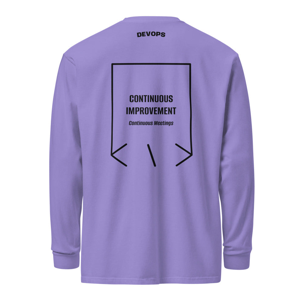 Continuous Improvement — Violet Black back mockup