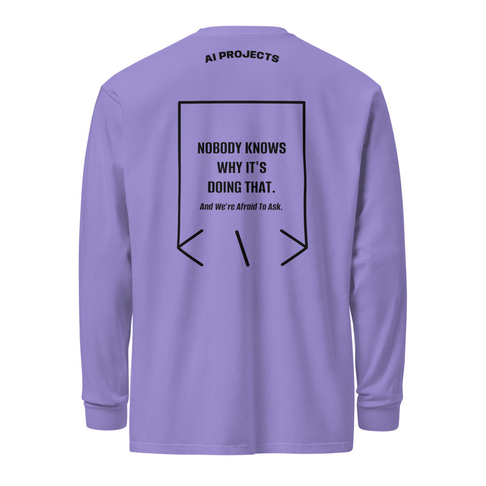 Nobody Knows Why It's Doing That. — Violet Black back mockup