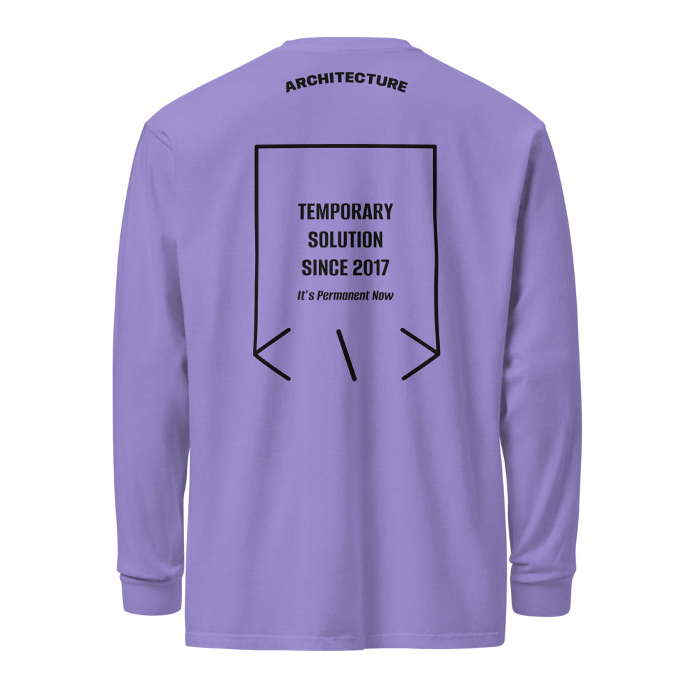 Temporary Solution Since 2017 — Violet Black back mockup