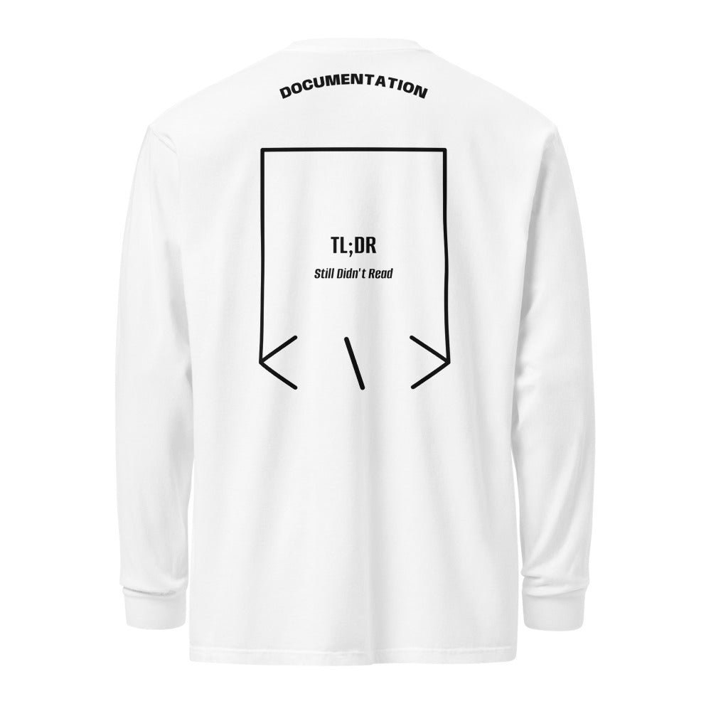 TL;DR — White Black back mockup