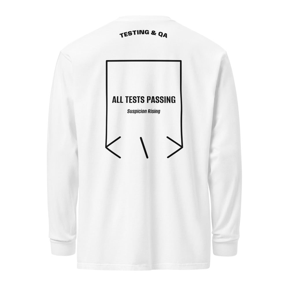 All Tests Passing — secondary back mockup