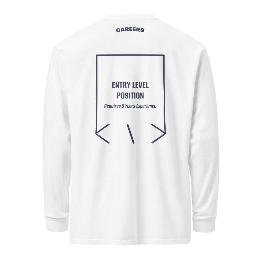 Entry Level Position — White Navy back mockup