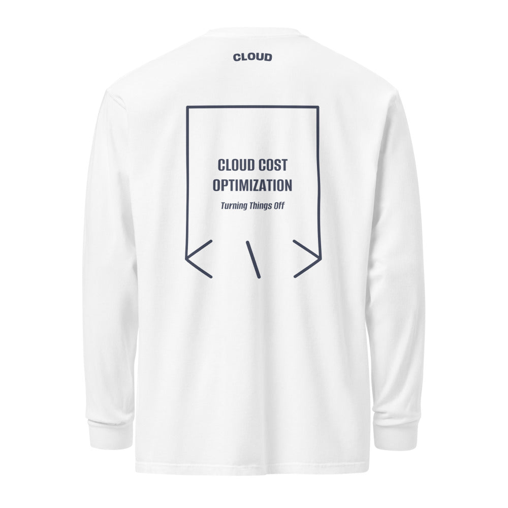 Cloud Cost Optimization — White Navy back mockup