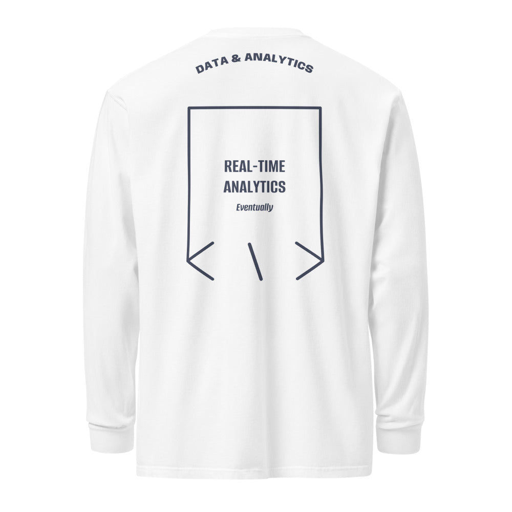 Real-Time Analytics — White Navy back mockup