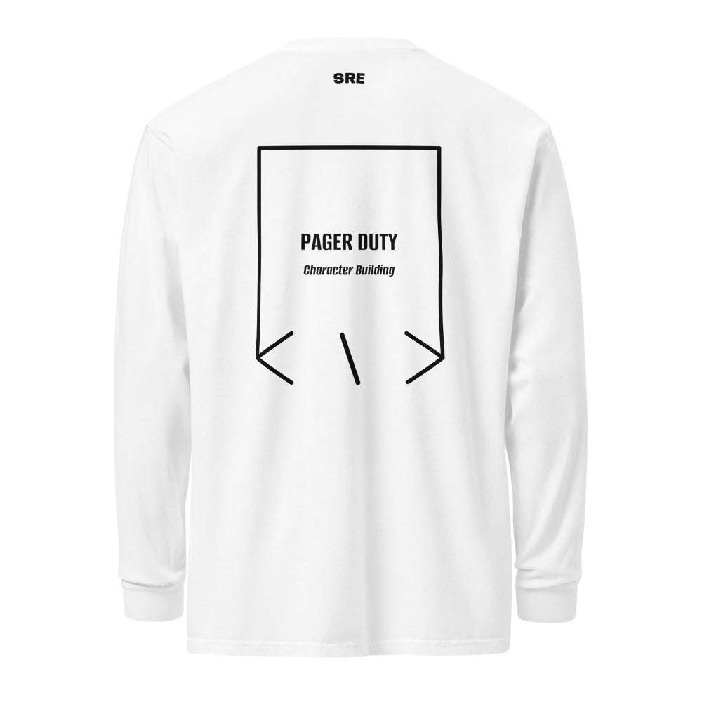 Pager Duty — White Black back mockup