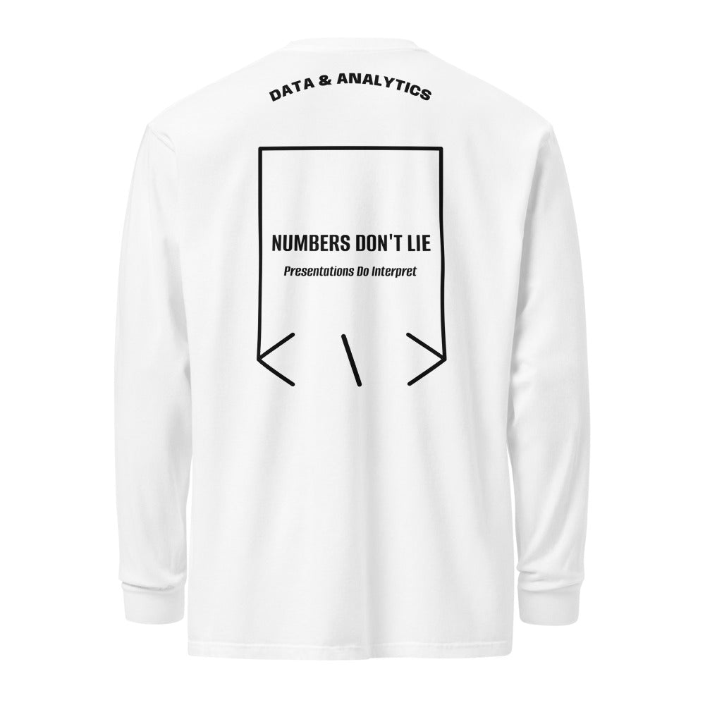 Numbers Don't Lie — White Black back mockup