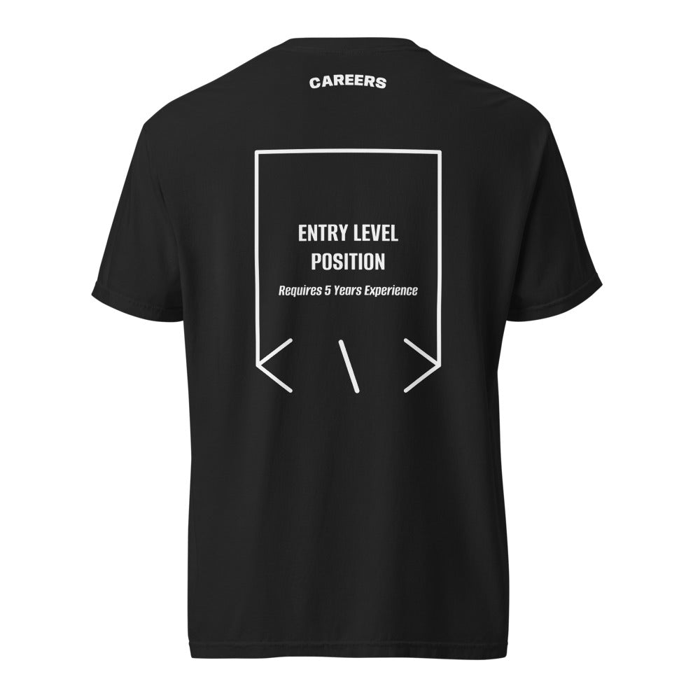 Entry Level Position — Black White back mockup