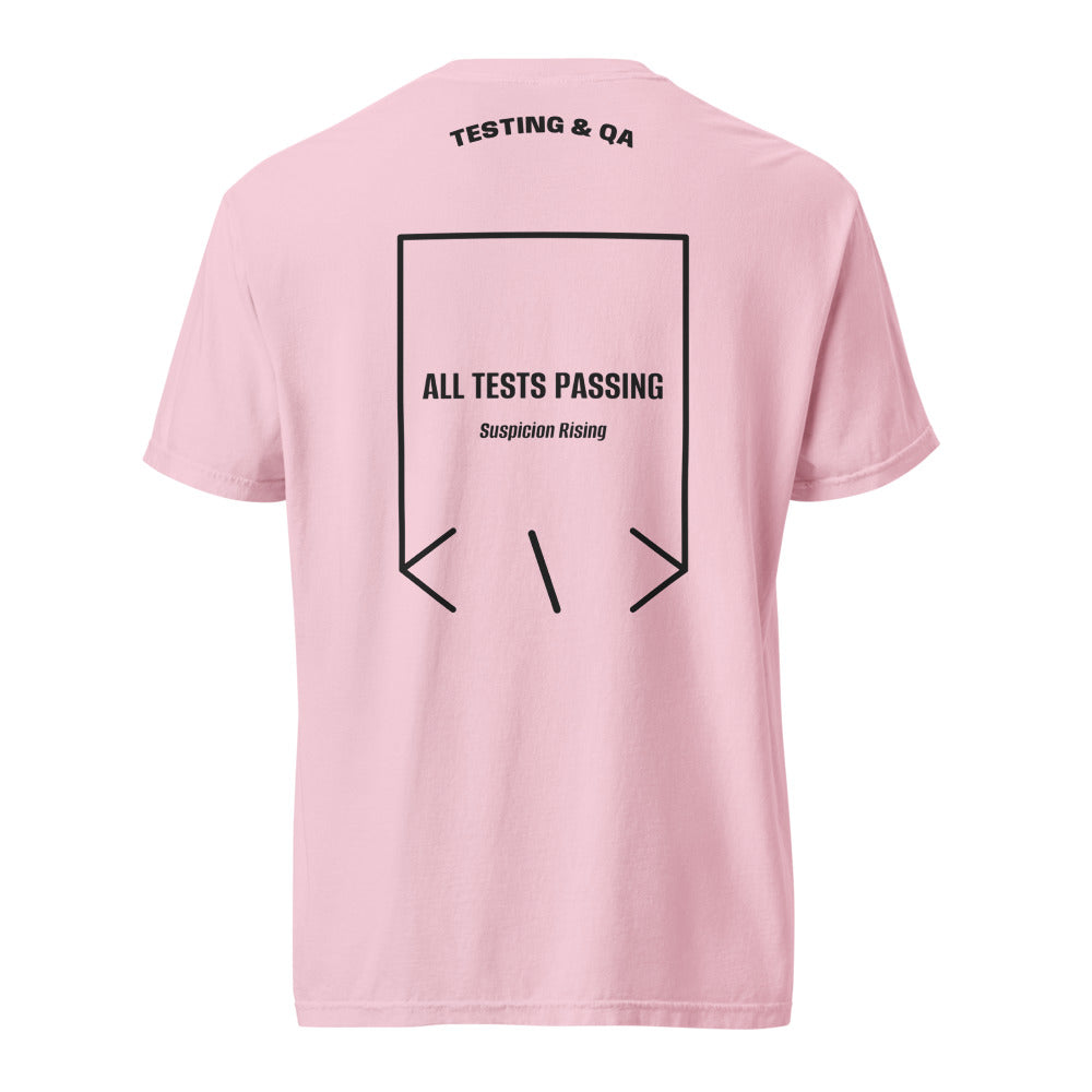 All Tests Passing — Blossom Black back mockup