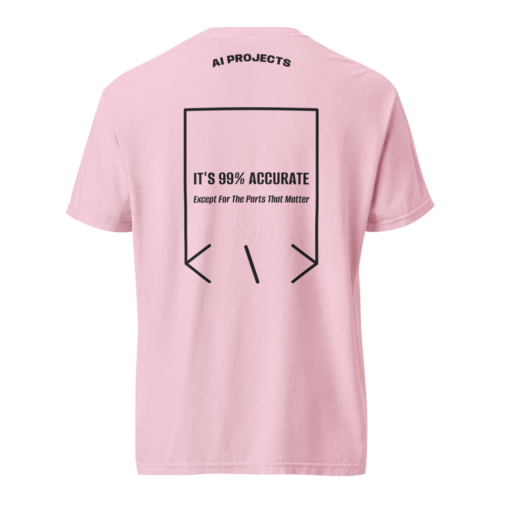 It's 99% Accurate — Blossom Black back mockup