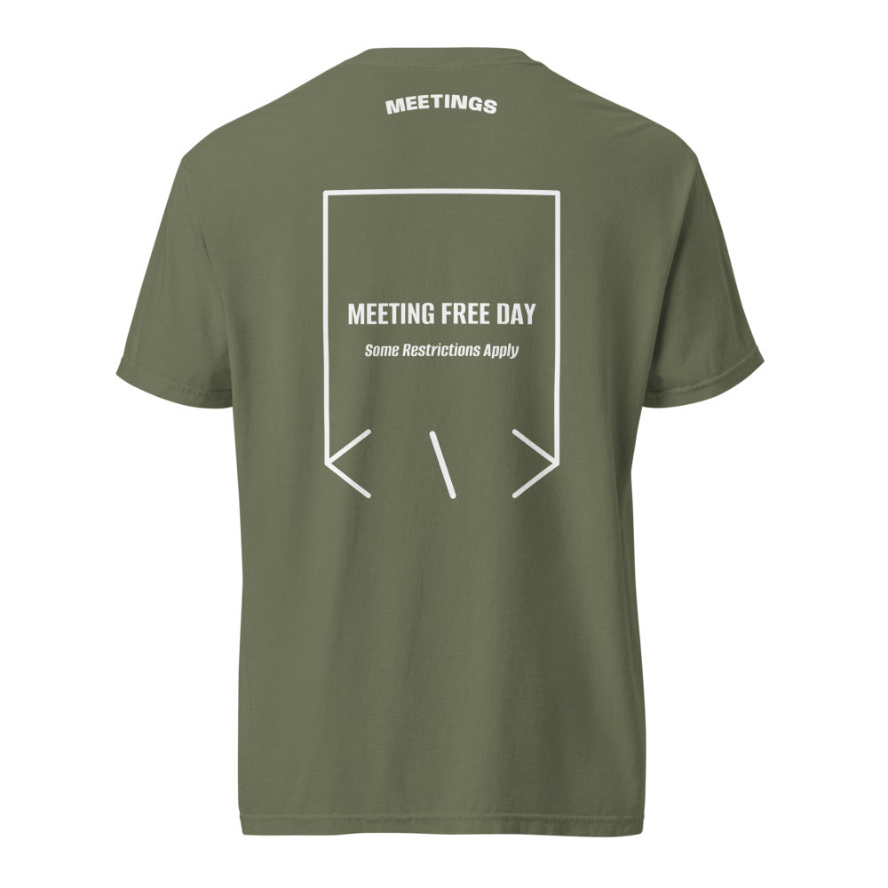 Meeting Free Day — Moss White back mockup