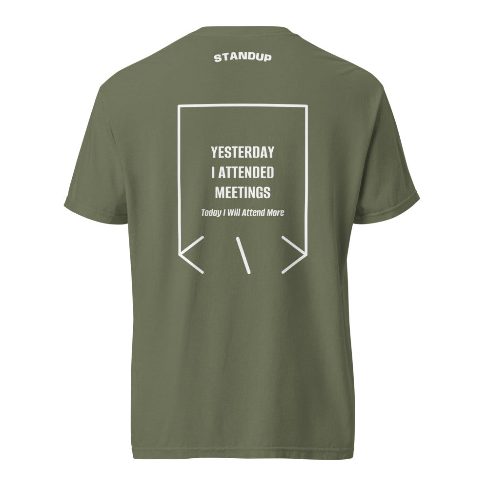 Yesterday I Attended Meetings — Moss White back mockup