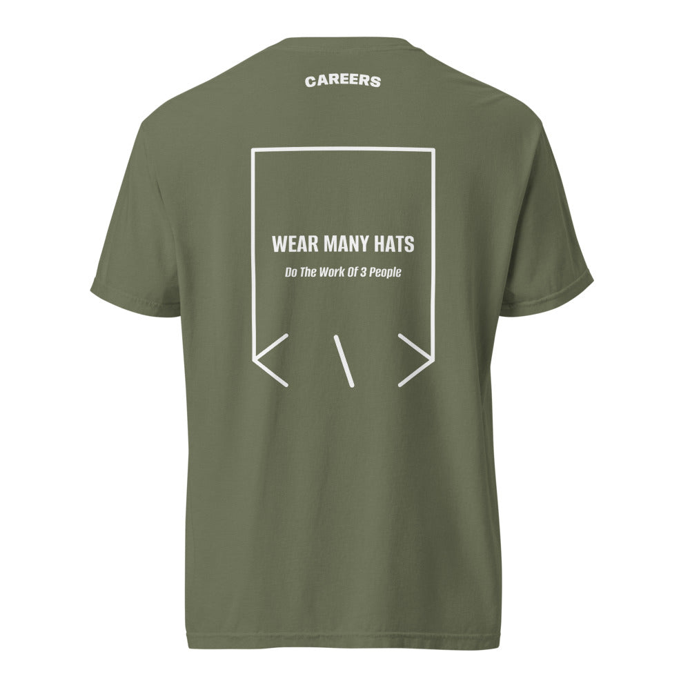 Wear Many Hats — Moss White back mockup