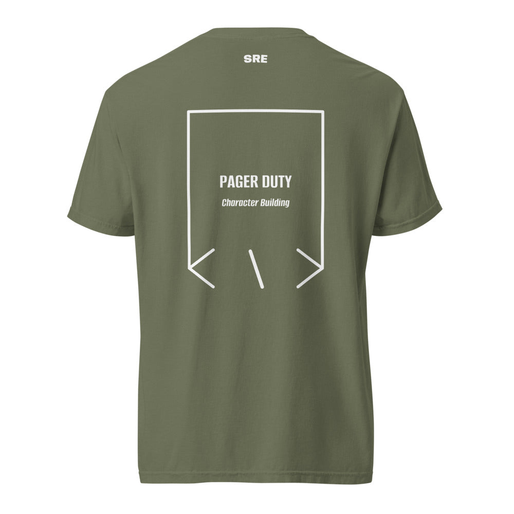 Pager Duty — Moss White back mockup