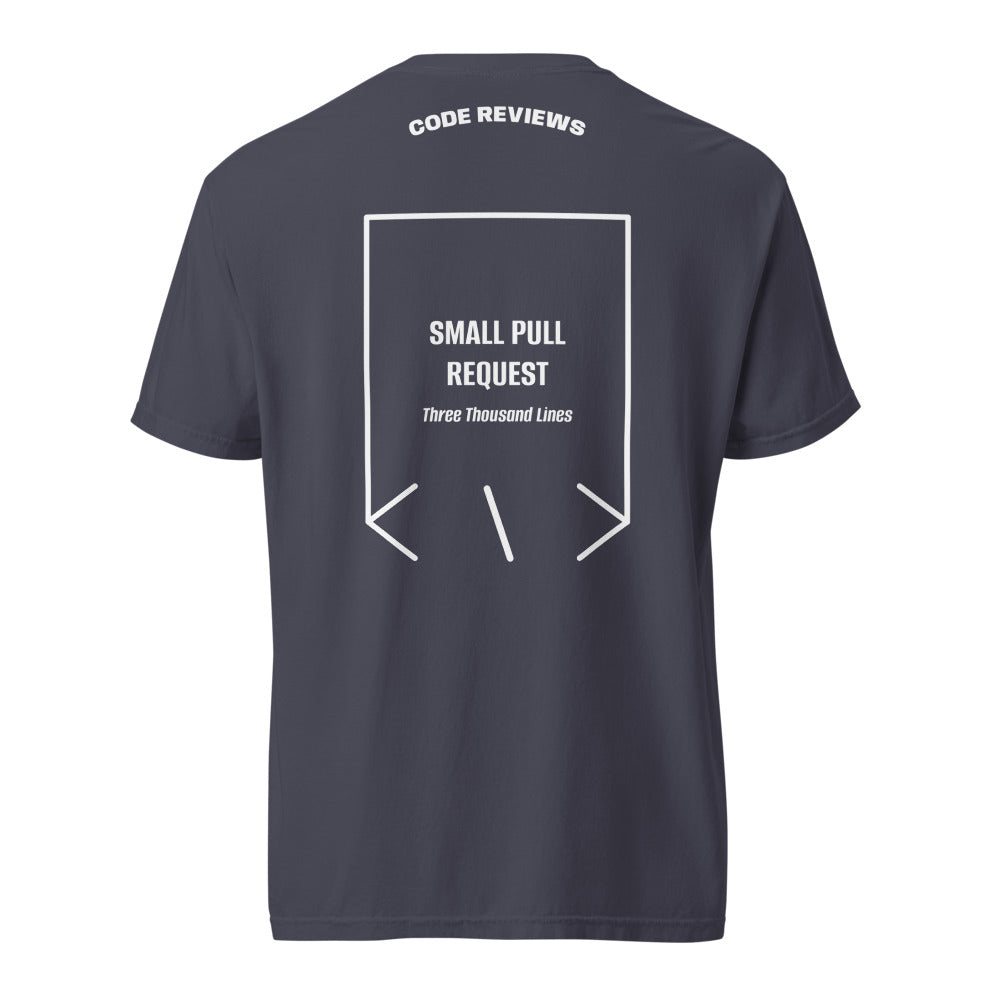Small Pull Request — Navy White back mockup