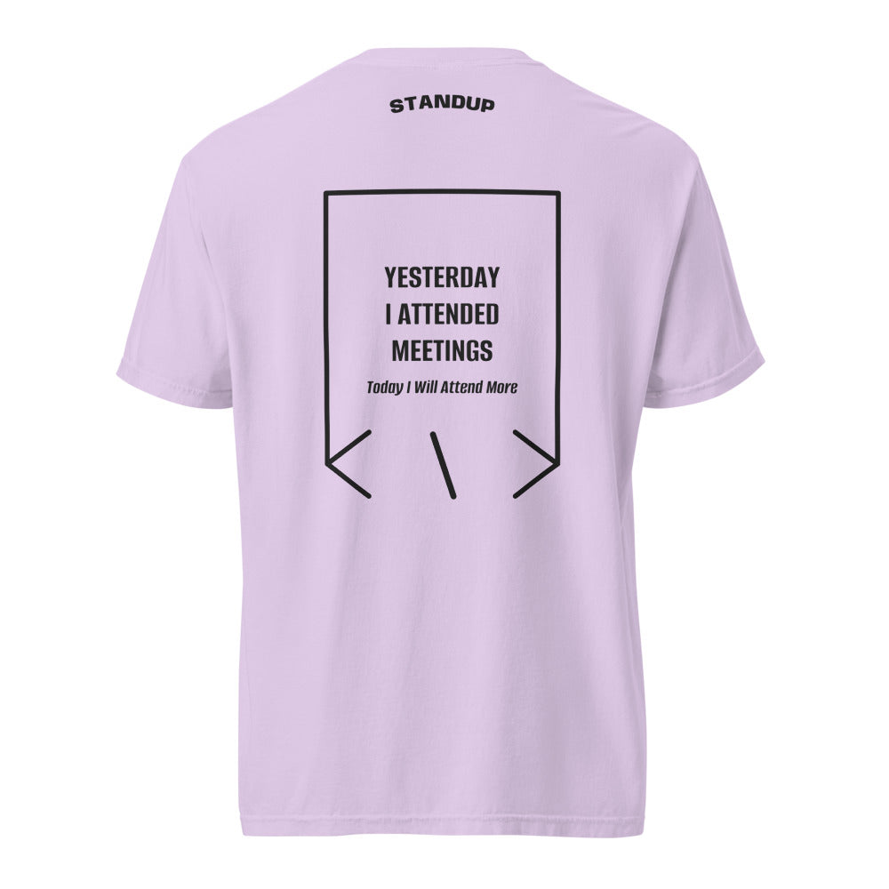 Yesterday I Attended Meetings — Orchid Black back mockup