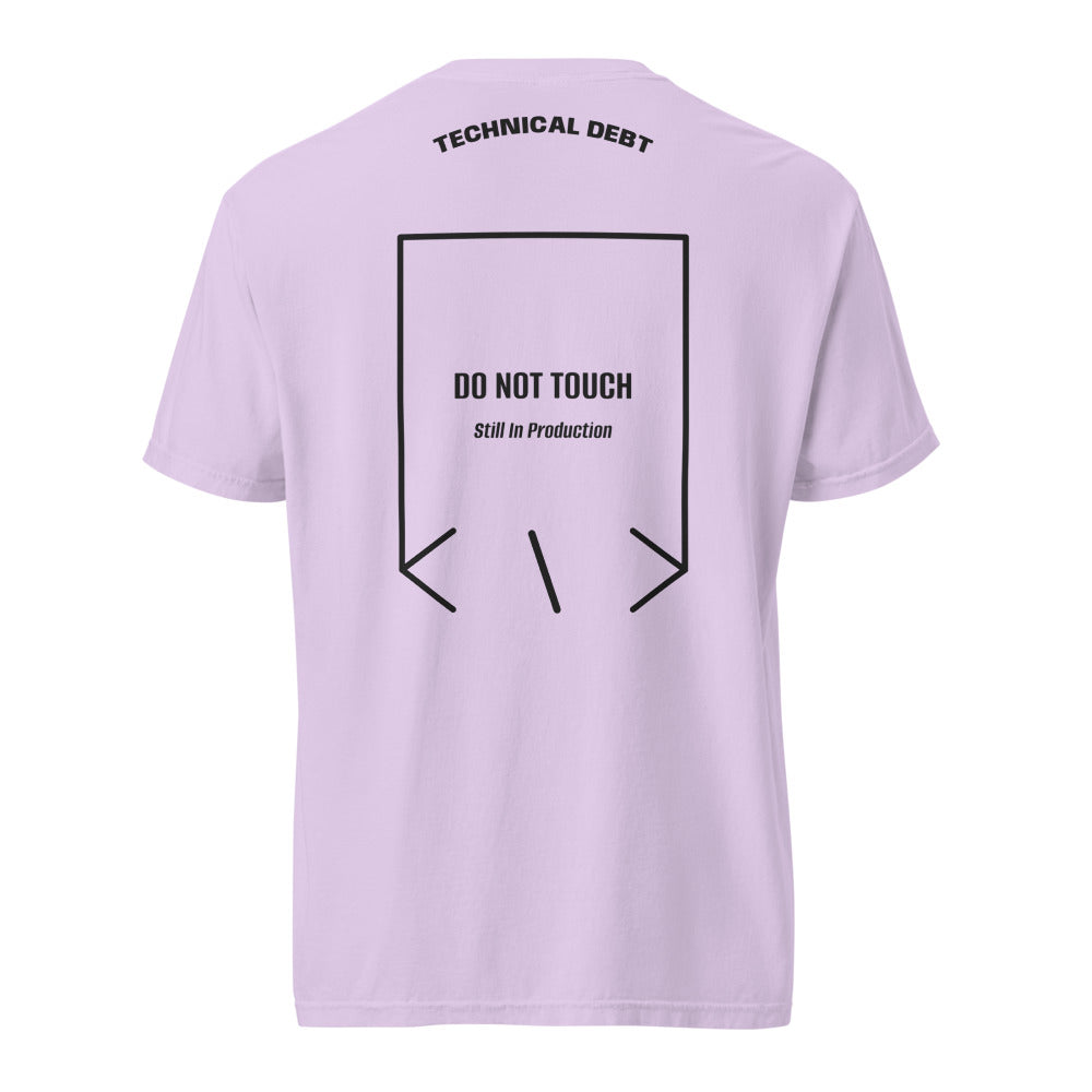 Do Not Touch — Orchid Black back mockup