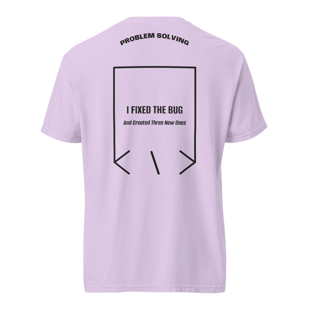 I Fixed The Bug — Orchid Black back mockup