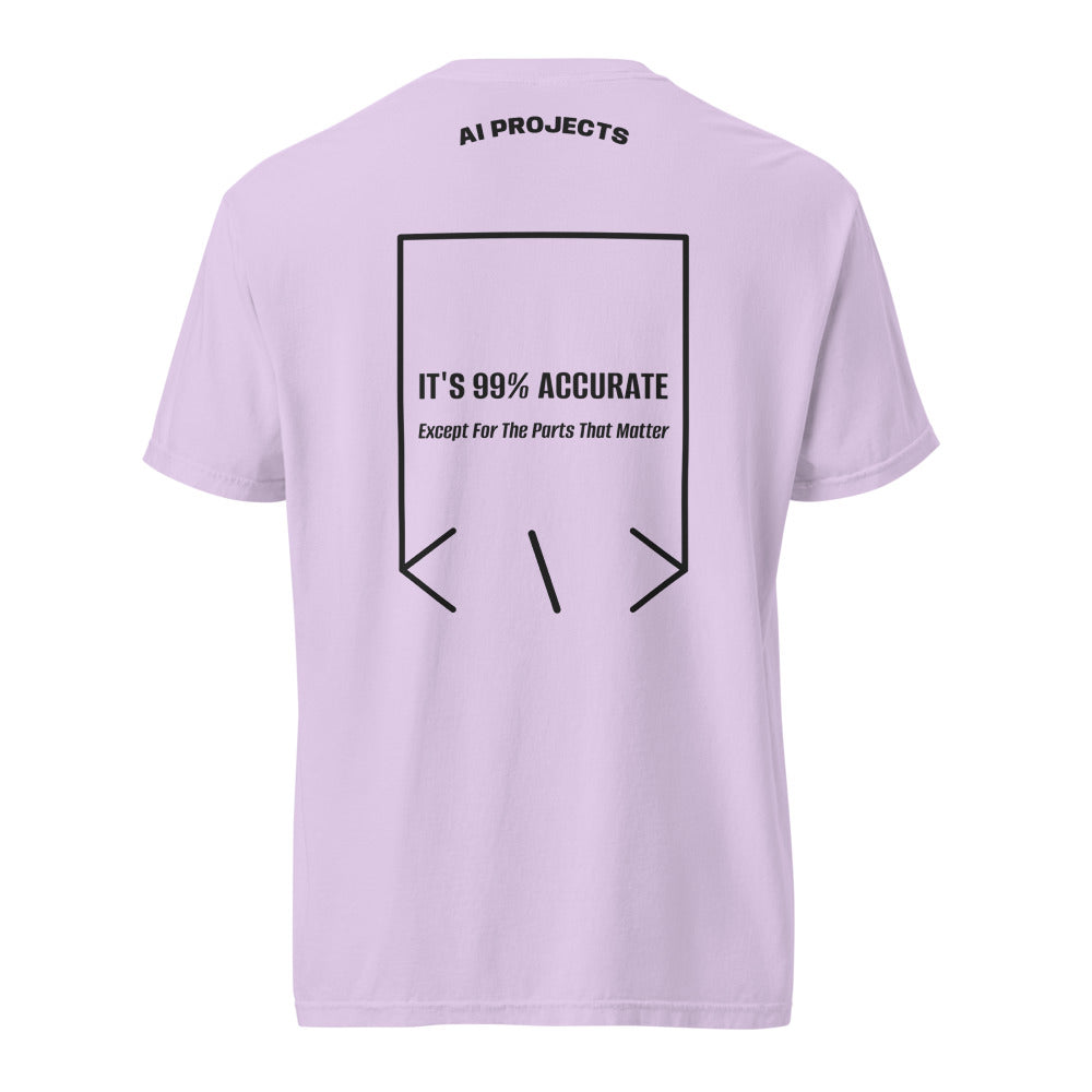 It's 99% Accurate — Orchid Black back mockup