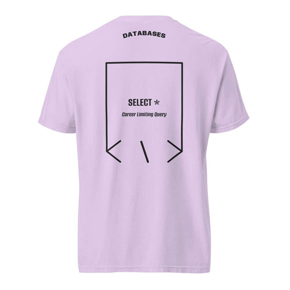 SELECT * — Orchid Black back mockup
