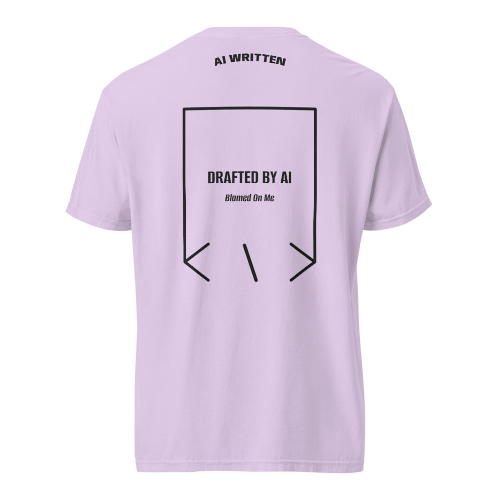 Drafted By AI — Orchid Black back mockup