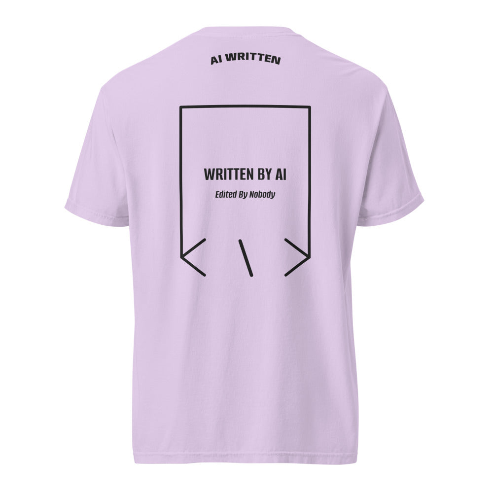 Written By AI — Orchid Black back mockup