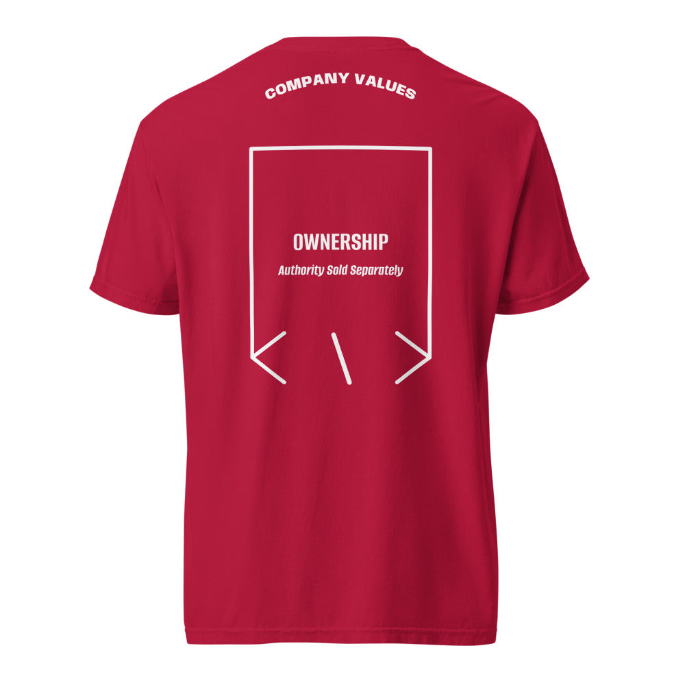 Ownership — Red White back mockup