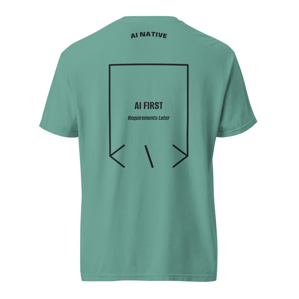AI First — Seafoam Black back mockup