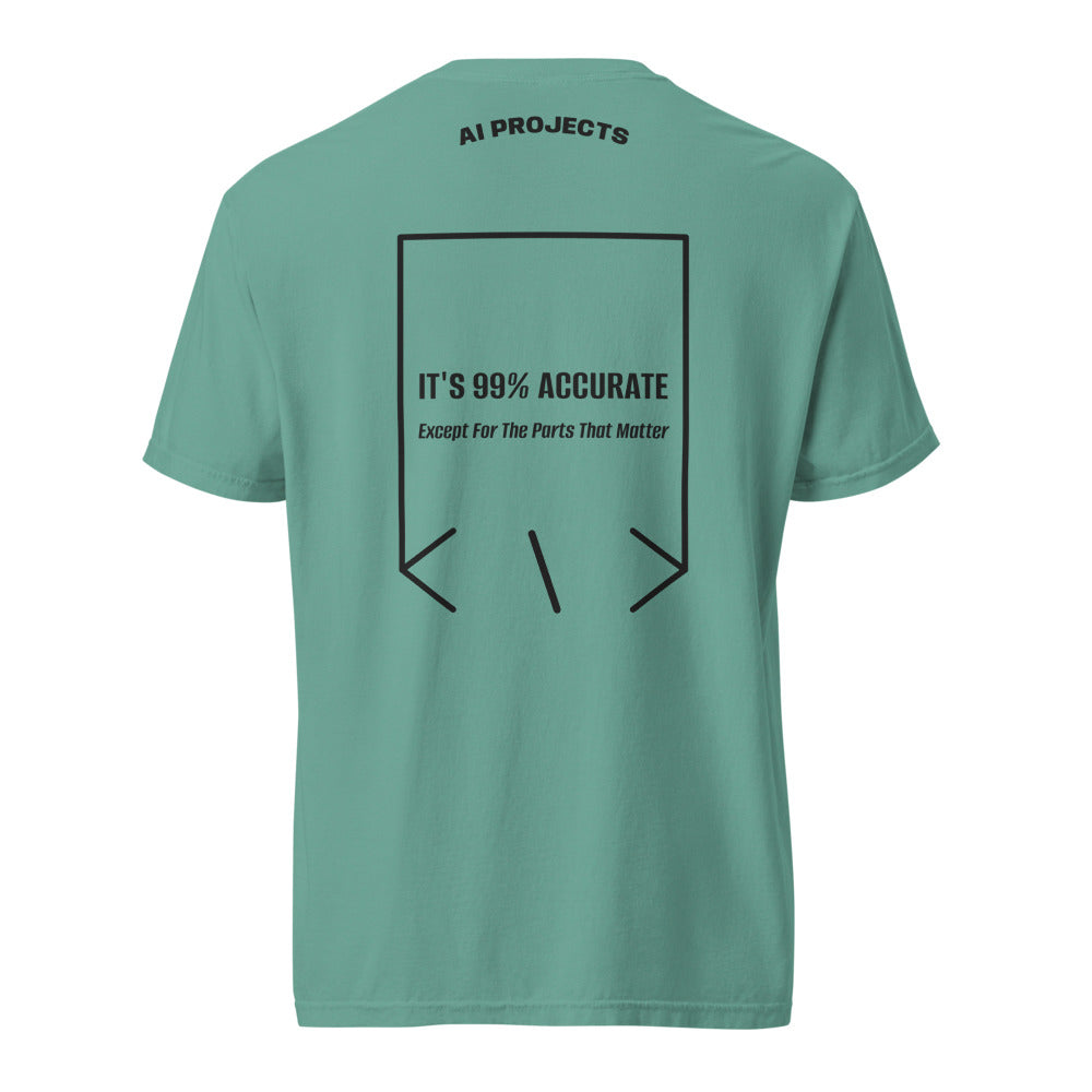 It's 99% Accurate — Seafoam Black back mockup