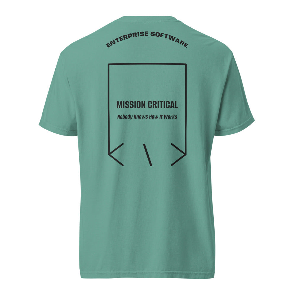 Mission Critical — Seafoam Black back mockup