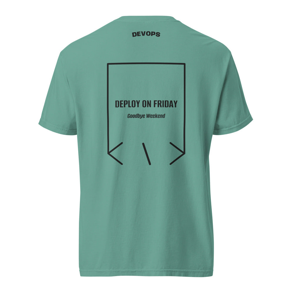 Deploy On Friday — Seafoam Black back mockup