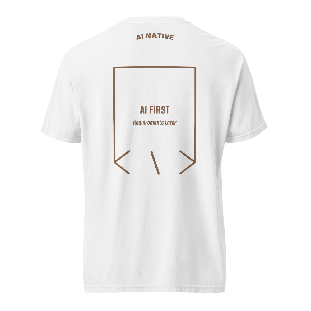 AI First — White Espresso back mockup