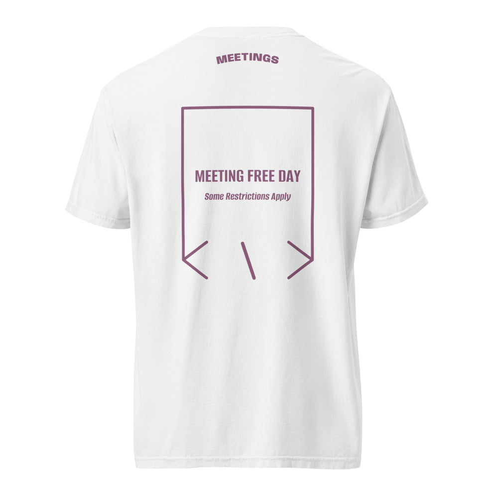 Meeting Free Day — White Berry back mockup