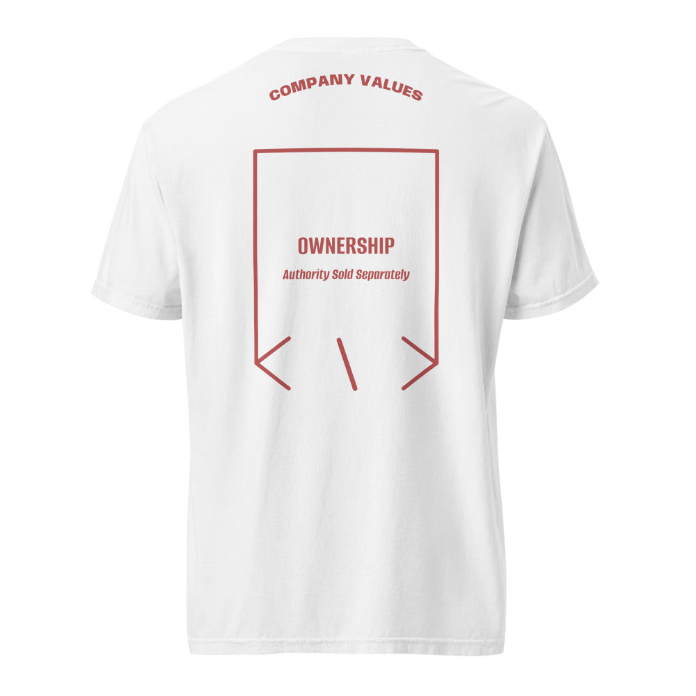 Ownership — White Crimson back mockup