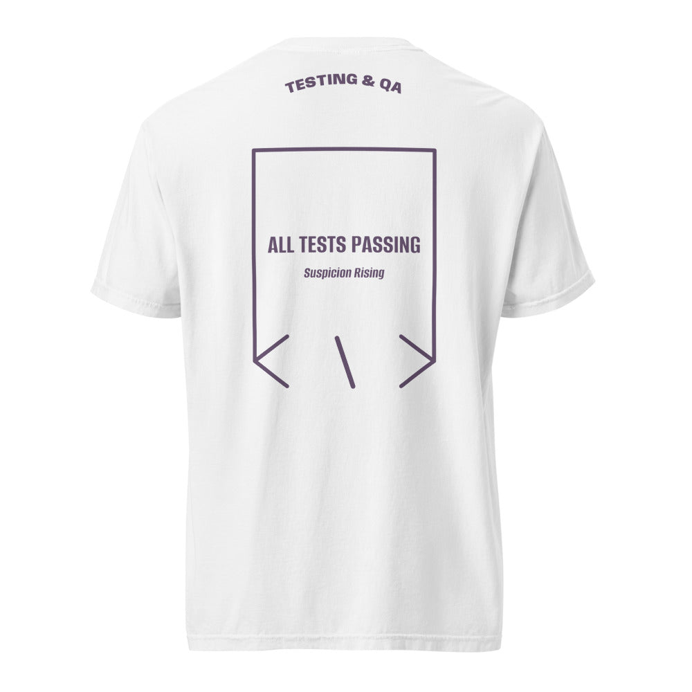 All Tests Passing — White Grape back mockup