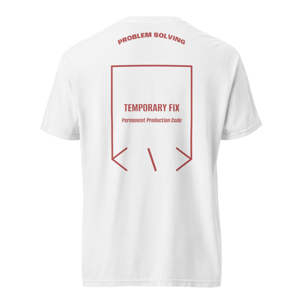 Temporary Fix — White Crimson back mockup