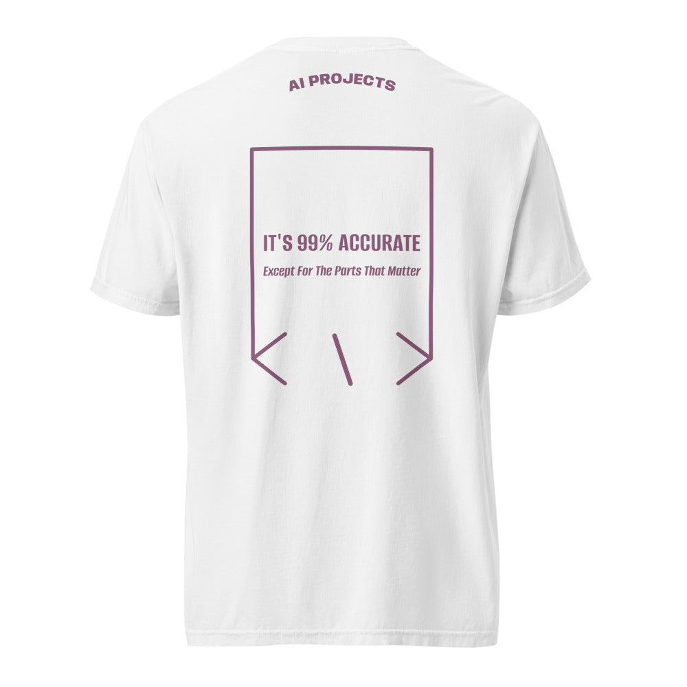 It's 99% Accurate — White Berry back mockup