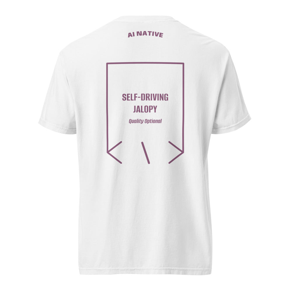 Self-Driving Jalopy — White Berry back mockup