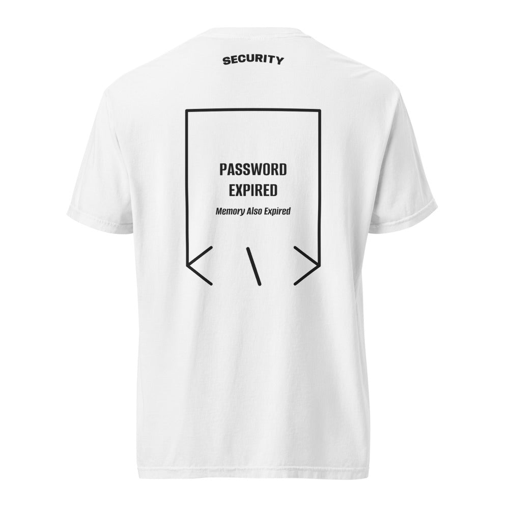 Password Expired — White Black back mockup