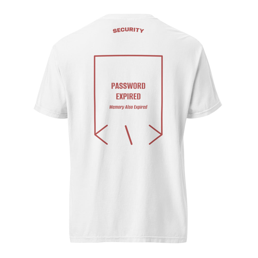 Password Expired — White Crimson back mockup