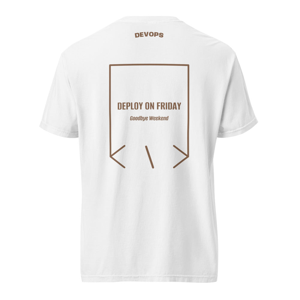Deploy On Friday — White Espresso back mockup